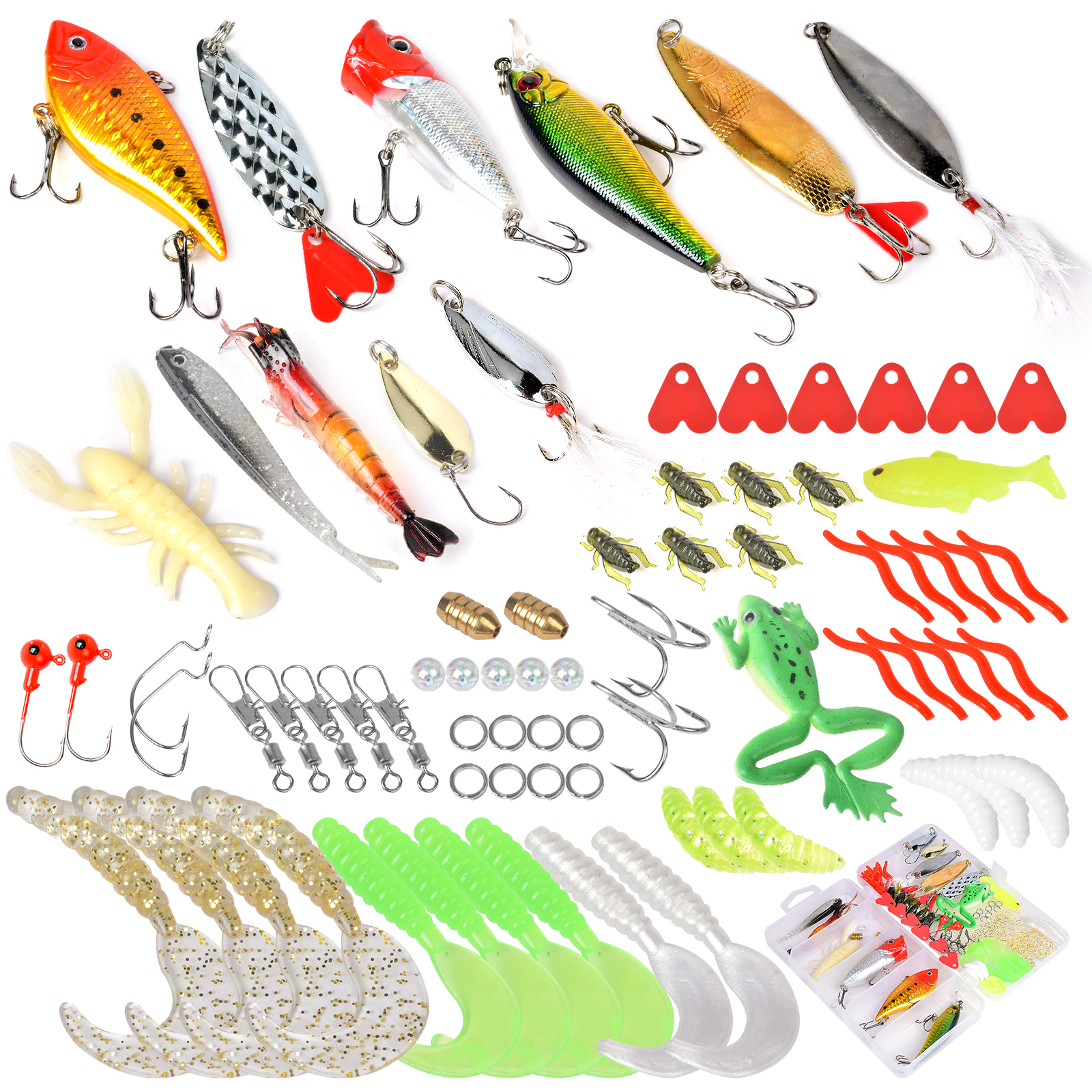 Fishing Lures Baits Tackle Including Spinners Swivels Single - Temu