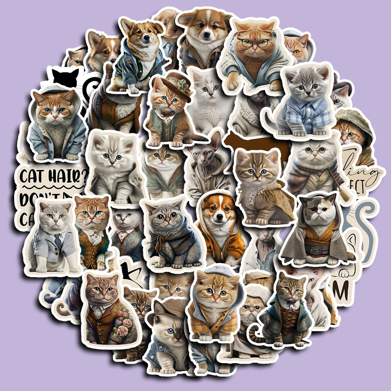 100pcs Cat Stickers Vinilos Impermeables Lindos Gatos Diy - Temu