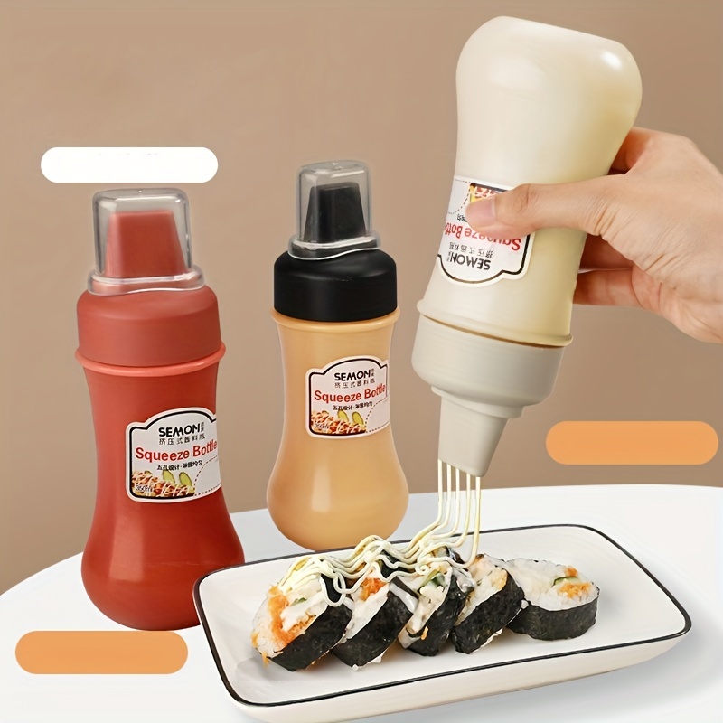 Sauce Bottles Condiment Squeeze Bottle For Icing Cookie - Temu