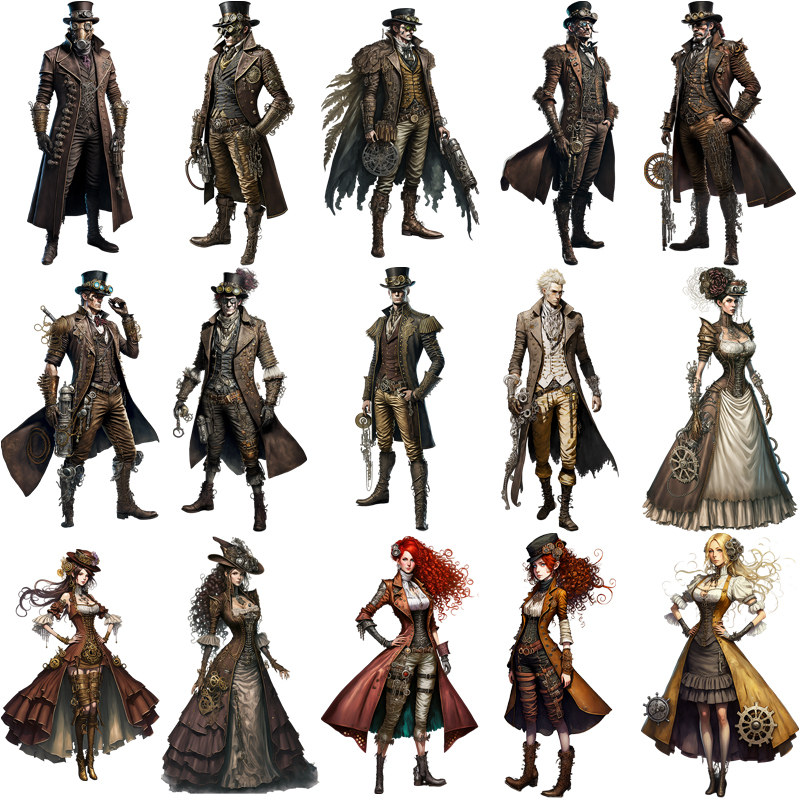 steampunk women characters
