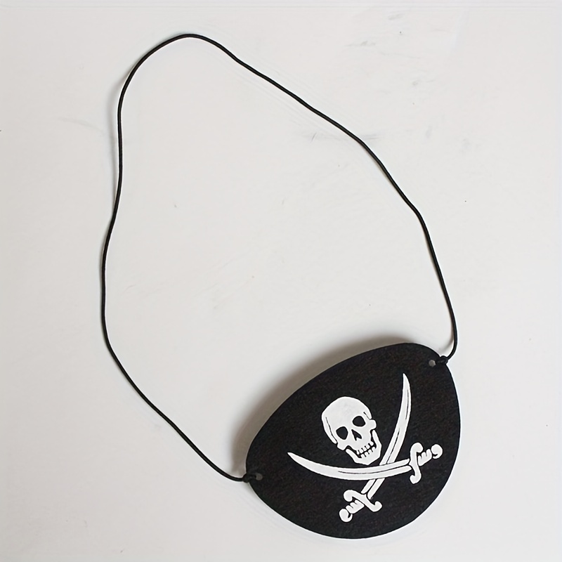 Skeleton Pirate Eye Patch For Halloween And Pirate Parties - Temu