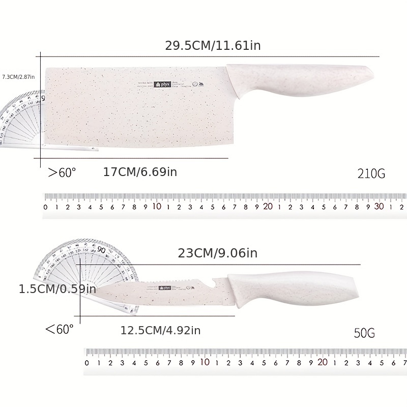 Kitchen Knives Set, Non-stick Coating Stainless Steel Kitchen Knives, Fruit  Knife, Bbq Scissor, Vegetable Peeler And Cutting Board, Kitchen Stuff  Cookware Barbecue Tool Accessories - Temu