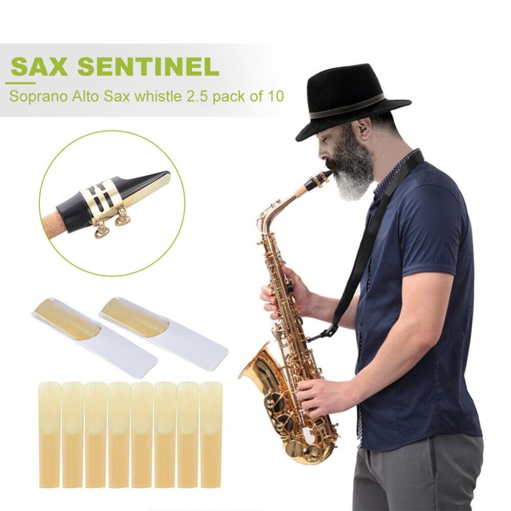 10pcs Alto Sax Saxophone Reeds Strength 2.5 Soprano Sax Reed