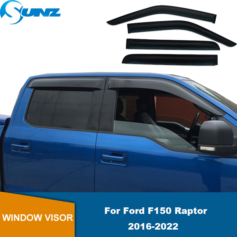 Acrylic Car Window Visor For Ford Ranger T9 Raptor Wildtrak Sport XLT XLS  XL 2022 2023 2024 Side Window Deflector Rain Weather Shields