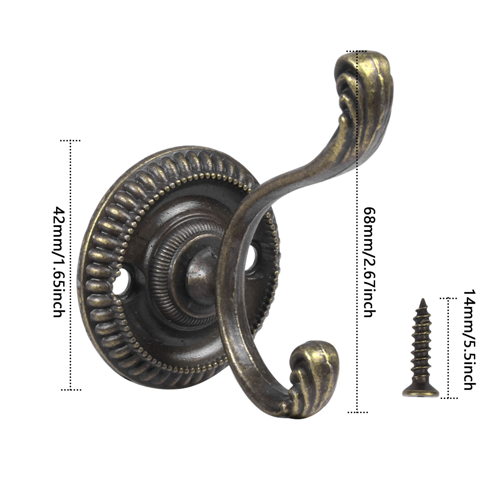 Bronze door online hook