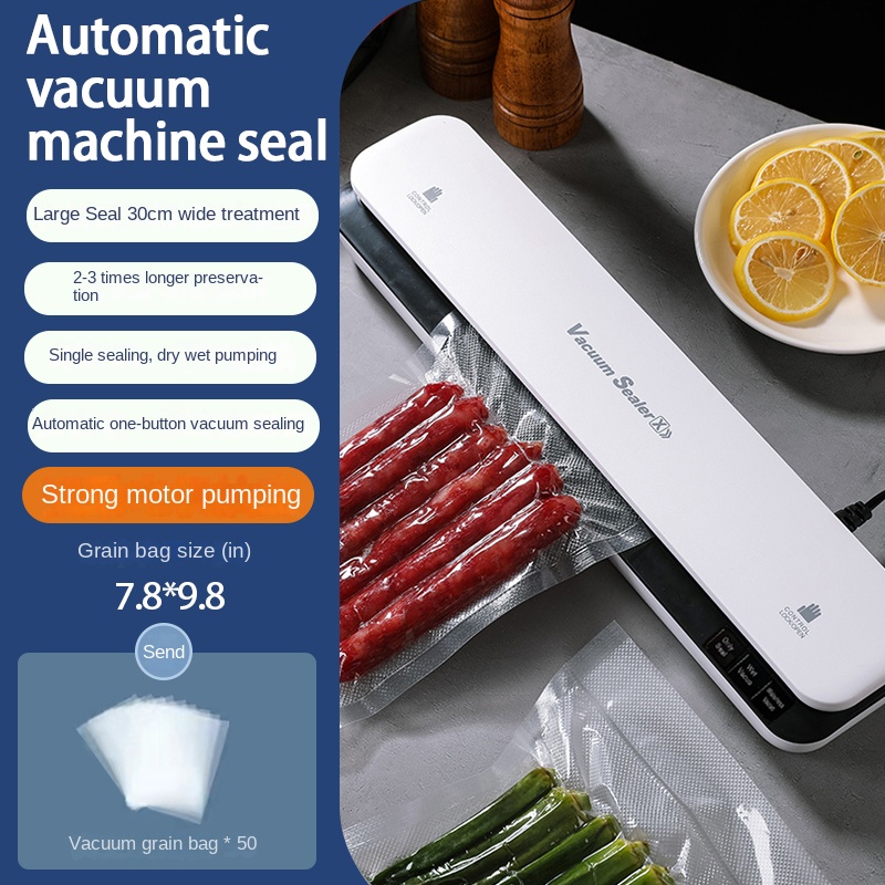 Vacuum Sealer Food Packaging Machine, Portable & Commercial Vacuum Sealing  Equipment, Mini Household Plastic Sealer Fresh Keeping Machine (suitable  For Food)