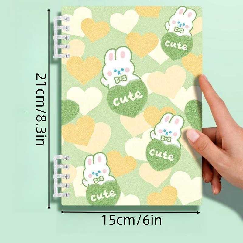 Cute Rabbit Notebook A7 Coil Book Student Notebook Pocket - Temu