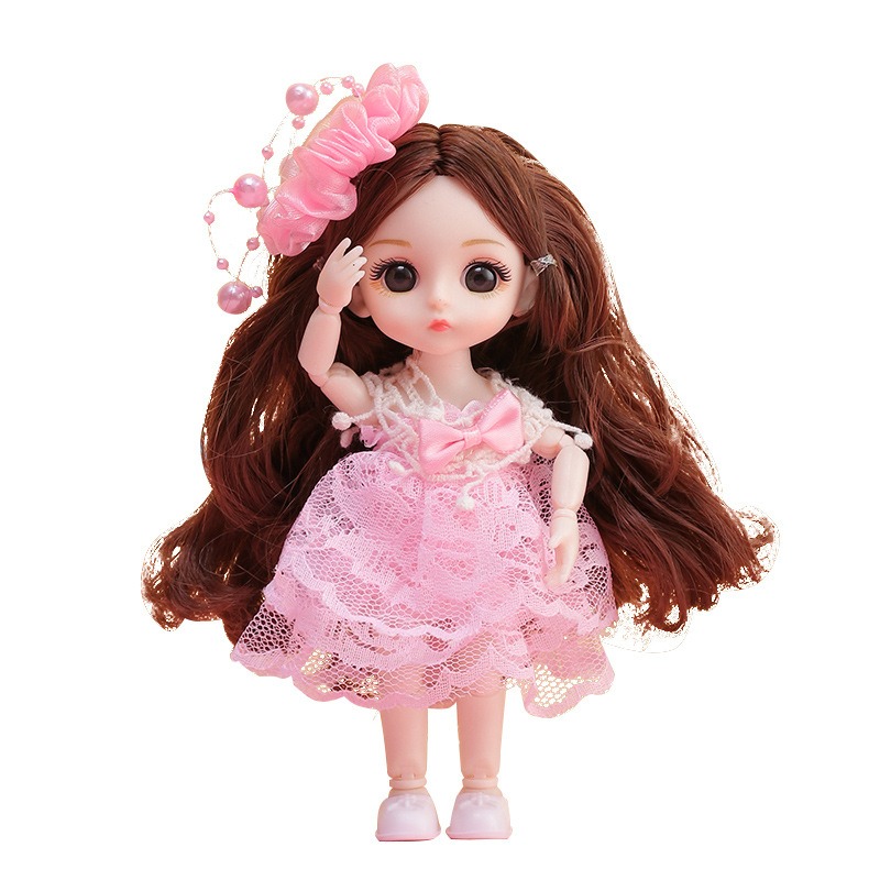 BJD Doll Simulation Doll For People ,Cute Kawaii BJD Doll For Boys Girls  Gift, The Top Can Be Opened, 18 Joints