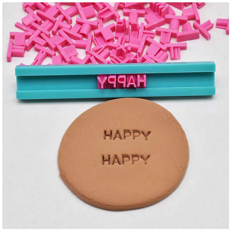 

1 Set Ceramic Art Alphanumeric Letters Polymer Clay Stamping Stamps Embossing Die Seals Diy Embossing Clay Tools