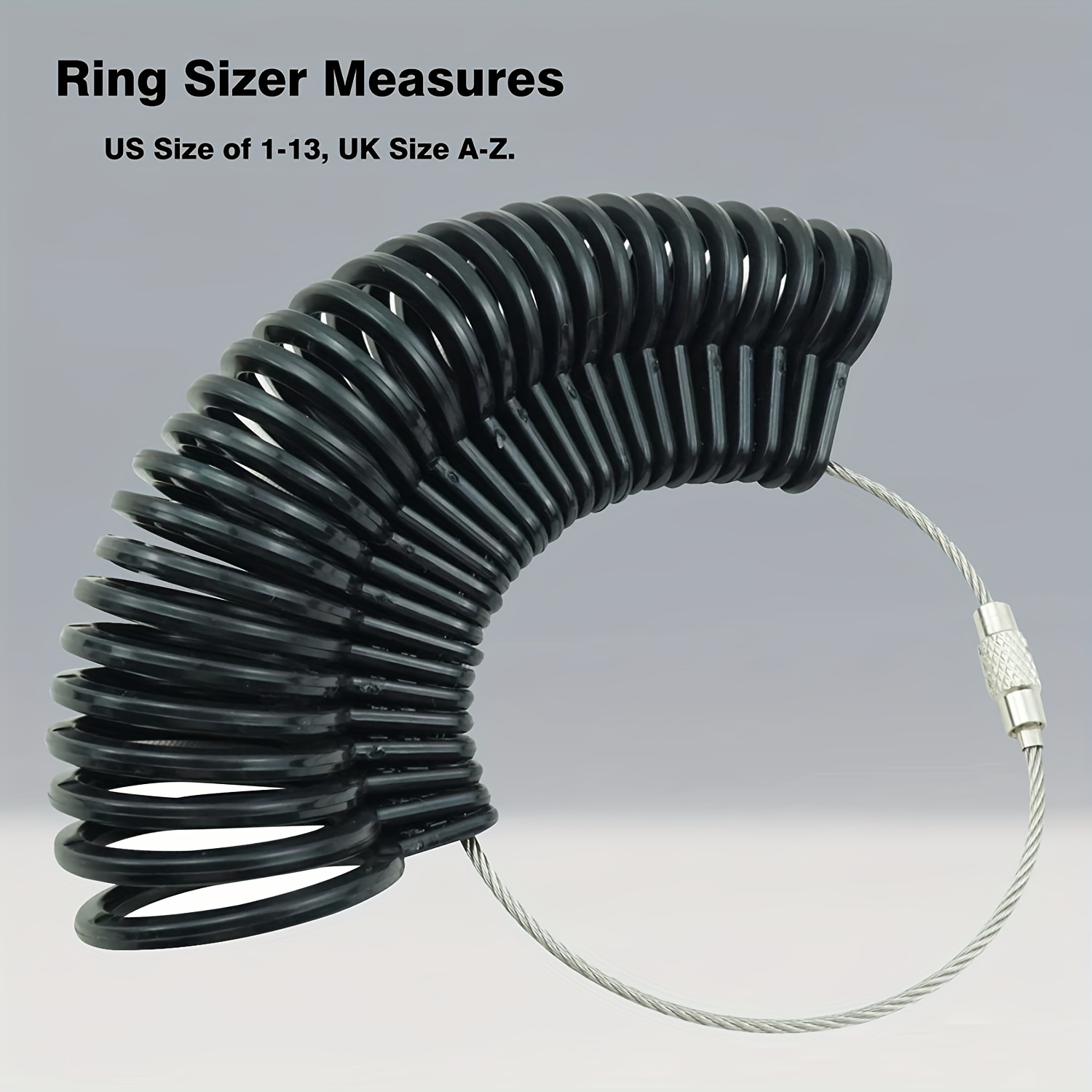 Ring Ruler Measurer Finger Coil Ring Sizing Tool UK Size US Size
