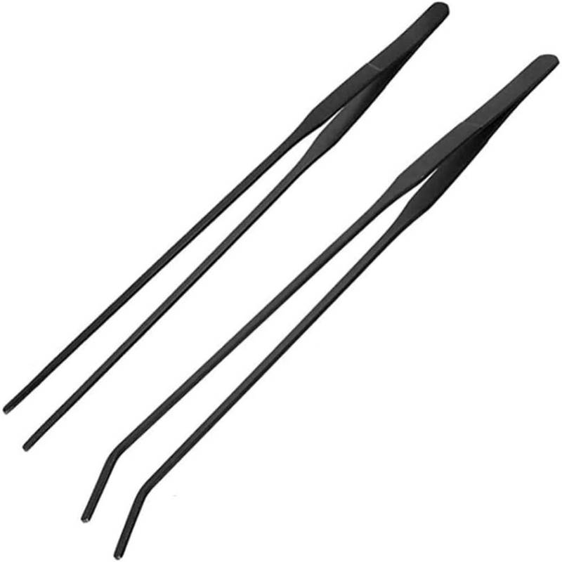IAFVKAI Reptile Feeding Tongs Crickets Clamp Curved Feeding Tweezers Terrarium Cleaning Tools With Small Water Dish 3 In 1 For Insects Lizard Bearded
