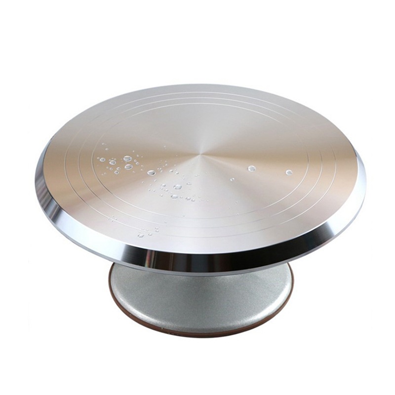 Plato giratorio para pasteles, plato giratorio de aluminio de 12 pulgadas,  soporte giratorio para decoración de pasteles, meticulosamente diseñado
