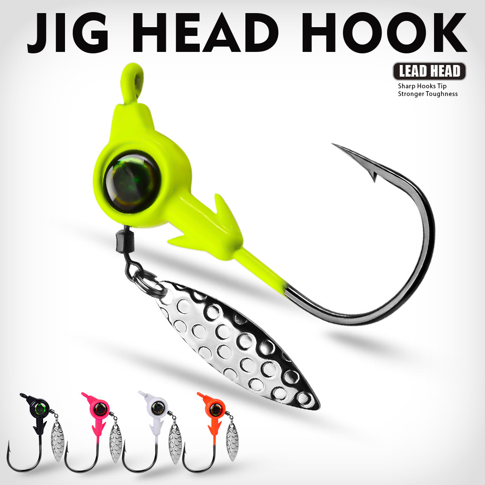 New 5pcs/lot Ned Rig Jig Head Fishing Hook 1.8-6g Tumbler Ajing