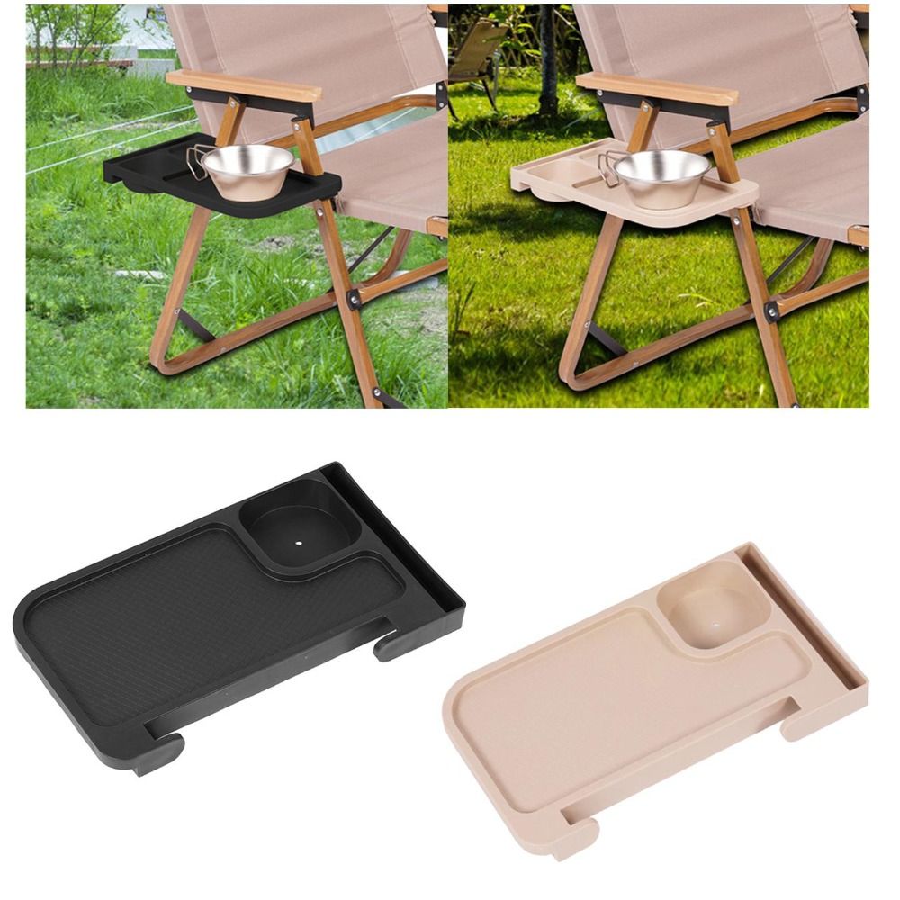 Aluminum Chair Side Storage Tray, Recliner Chair Tray, Folding Universal  Cup Holder, Outdoor Camping Accessories - Temu