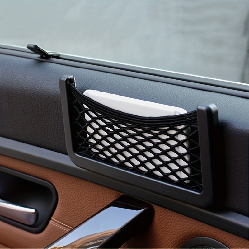 Car Storage Net Pocket Organizer Bag Phone Holder Accessories