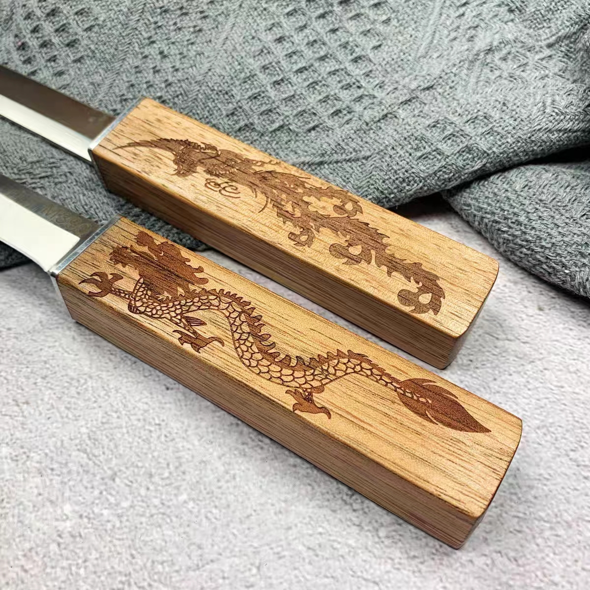 Stainless Steel Carving Knife Wooden Handle Fruits Carving - Temu