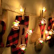 2m led christmas decoration string light santa claus christmas deer christmas socks christmas gifts christmas bells christmas tree decoration colored lights copper wire colored lights without batteries details 4