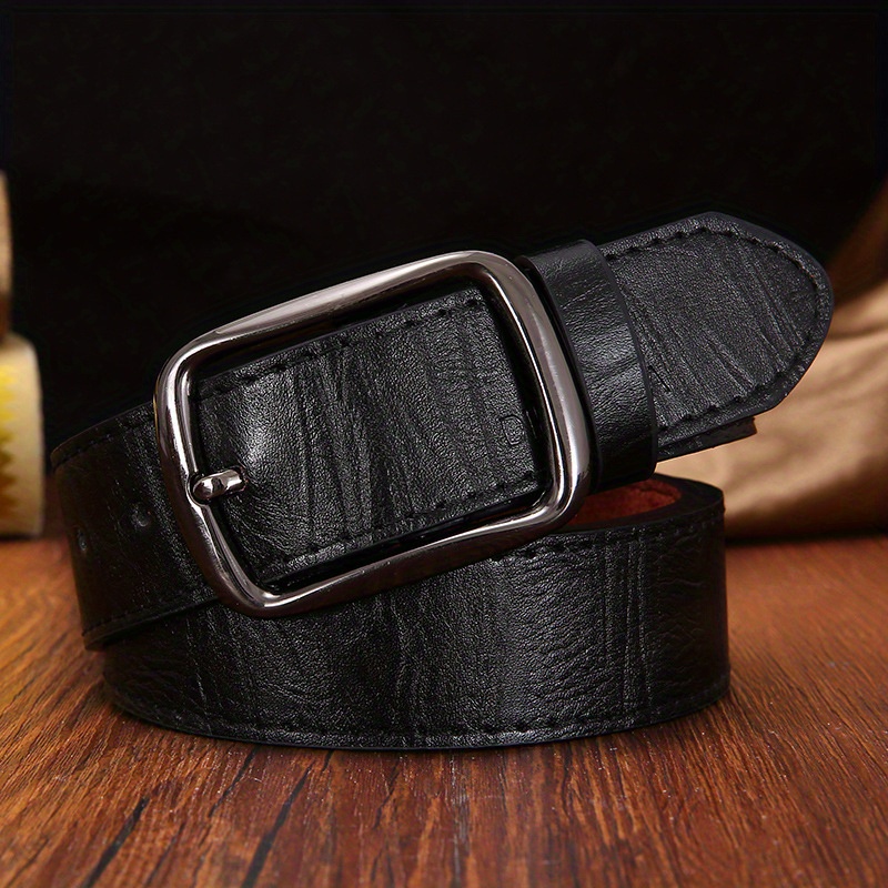 Men Pink Buckle Leather Luxury Belts Male Alloy Buckle Belts for Men Larger  Size 80-150cm