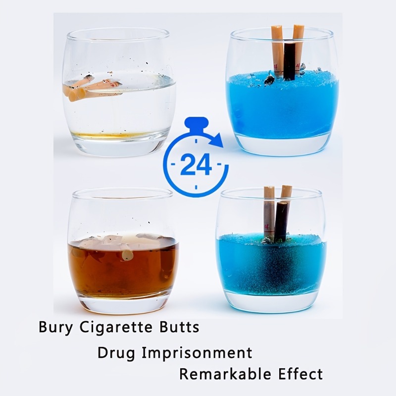 10 100pcs disposable ashtray sand smoke and odor eliminator smoke purifier ashtray set cigarette eliminate smoke odor freshener for home office details 6