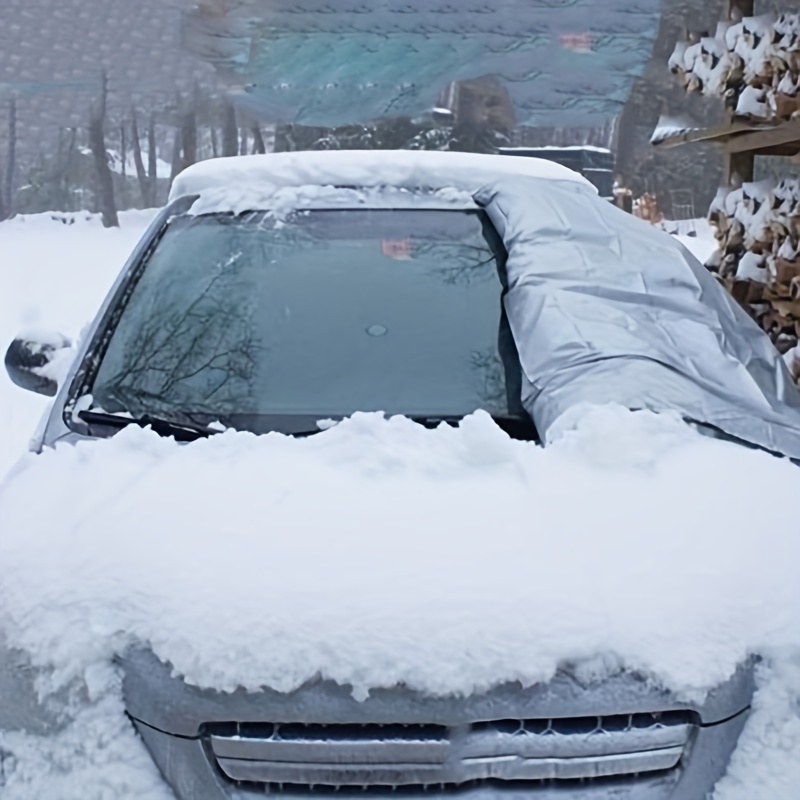 1 個の折りたたみ式フロントガラス カバーで車を雪や太陽から守ります