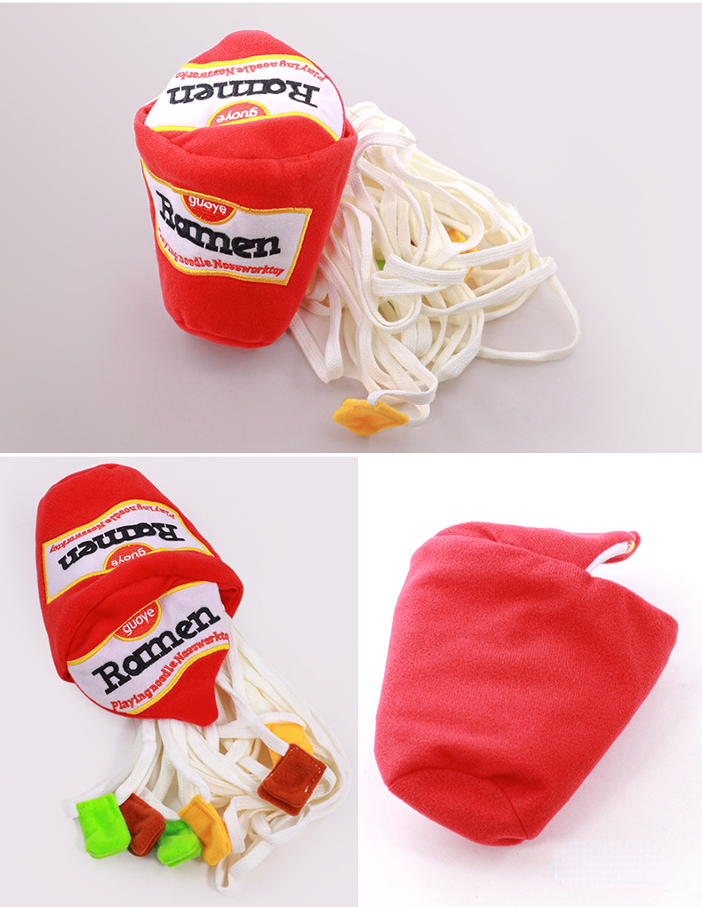 Pet Ramen Design Plush Toy Interactive Sniffing Toy For - Temu