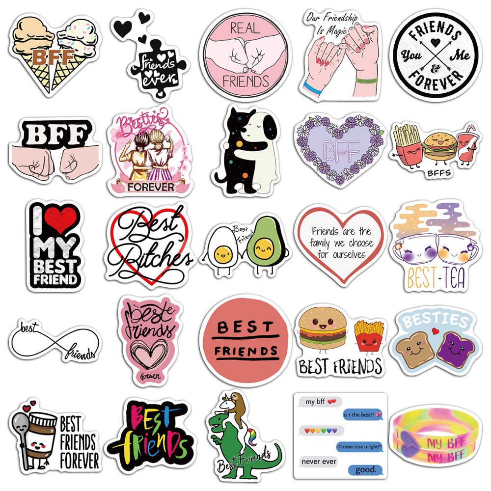 Friends Stickers Best Friend Stickers For Adults Waterproof - Temu