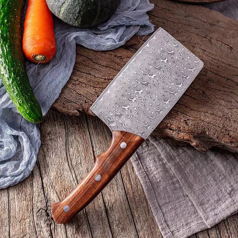 1pc 6 Inches Damascus Chef Knife, VG10 Stainless Steel, Razor Sharp, Stain  Resistance And Durable, Perfect For All-round Food Preparation