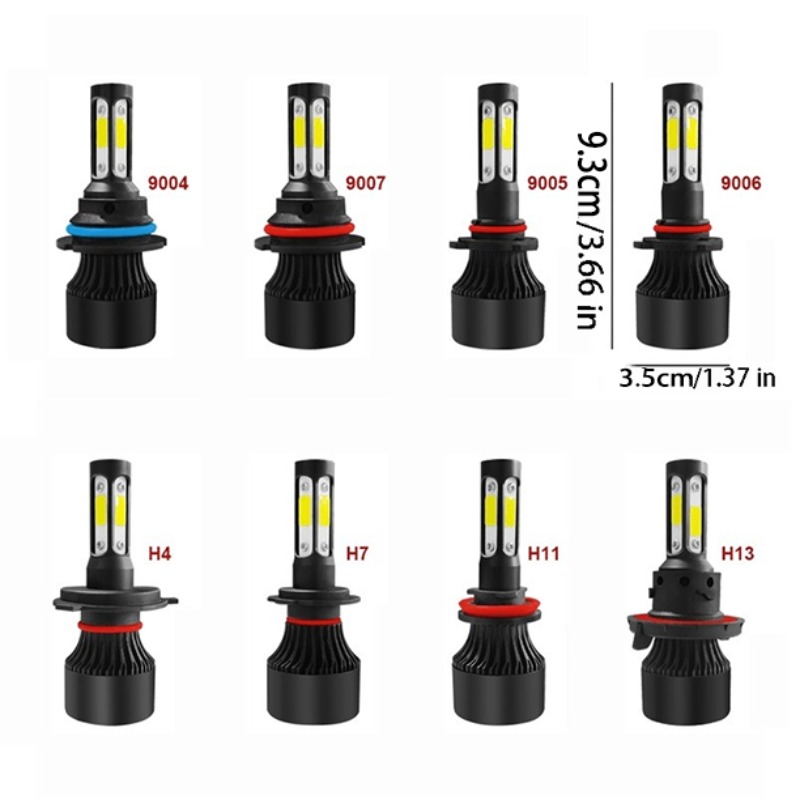 Bombillos LED Focos Para for Auto Carro H11 Luz De Coche Faros Faro  Delanteros Bulbs 