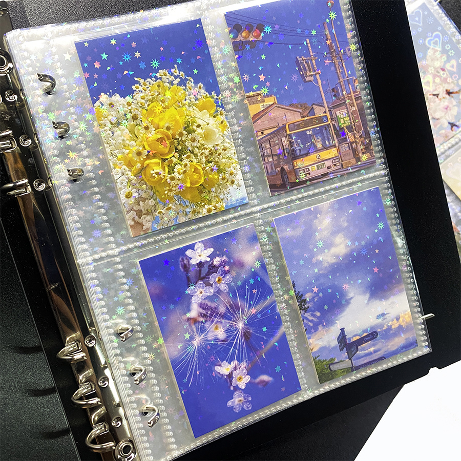 Korean A5 Binder Cover Photo Album Cards Organizer Notebook - Temu