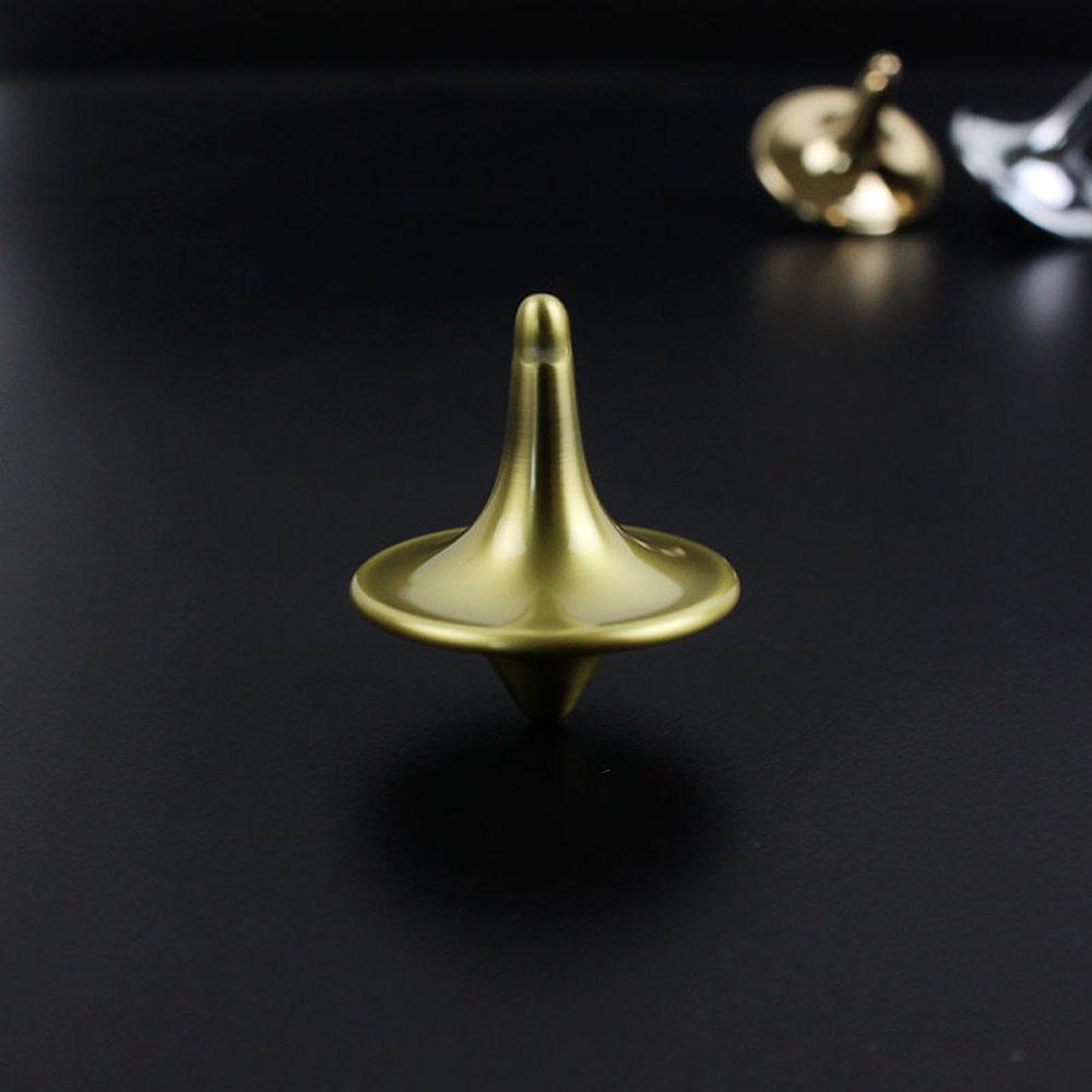 Metal Gyro Great Accurate Silver Spinning Top Hot Movie Totem Print  Spinning Top Do Work Toys