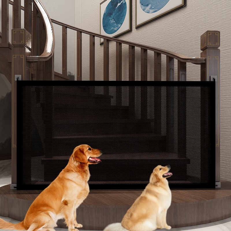 Puerta plegable independiente para perros para casa, puerta de madera extra  ancha para cachorros, escaleras para perros, puertas altas para mascotas