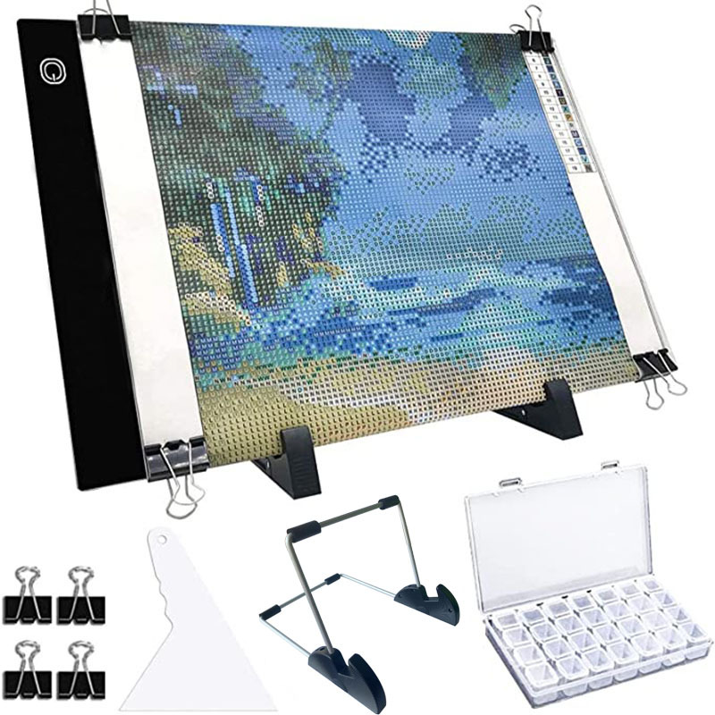 A4 LED Light Pad USB Powered Drawing Board Adjustable Brightness Tracing  Box Perfect For Diamond Painting, Weeding Vinyl - AliExpress