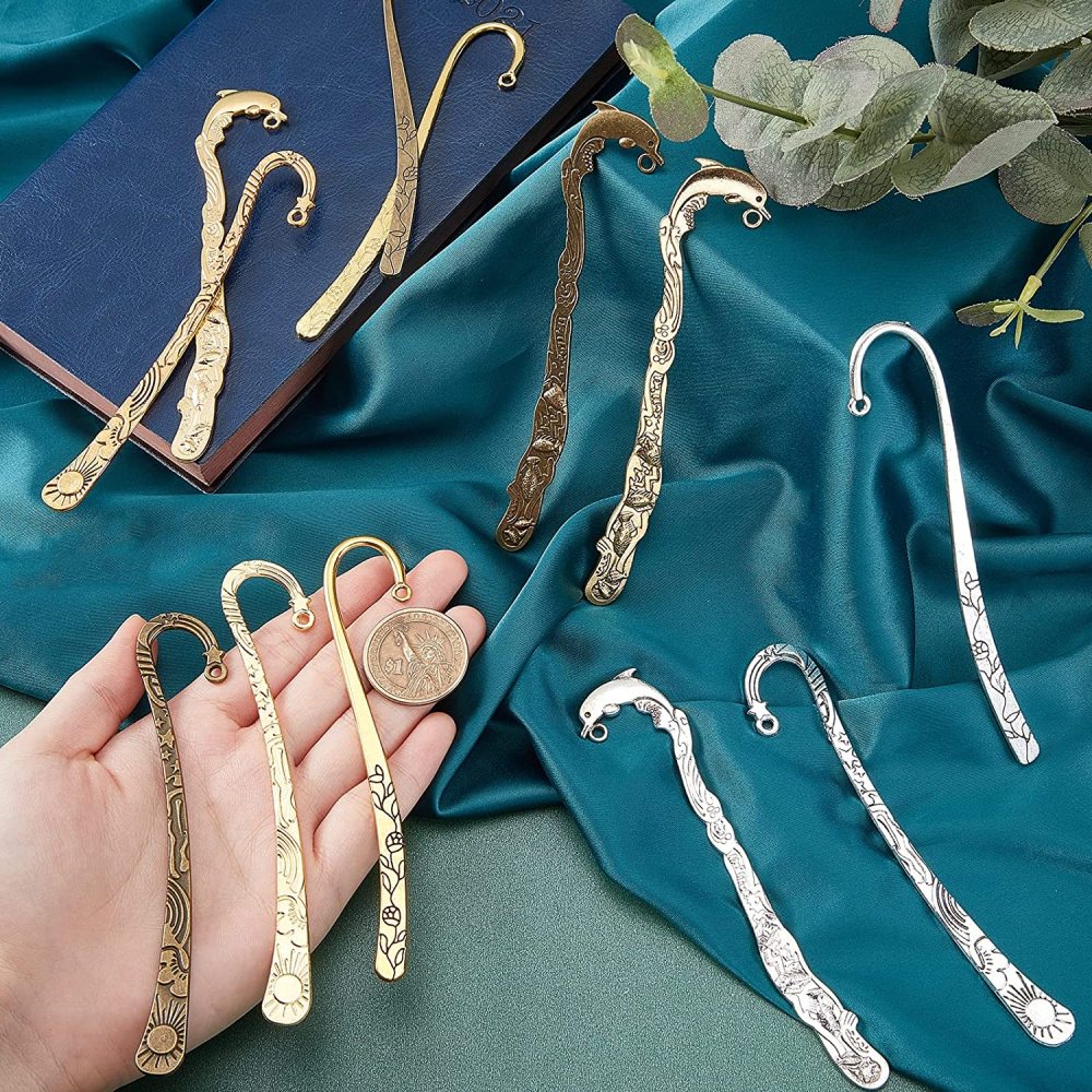 Hook Bookmarks Findings Metal Bookmark Hairpin Stripe Hook - Temu