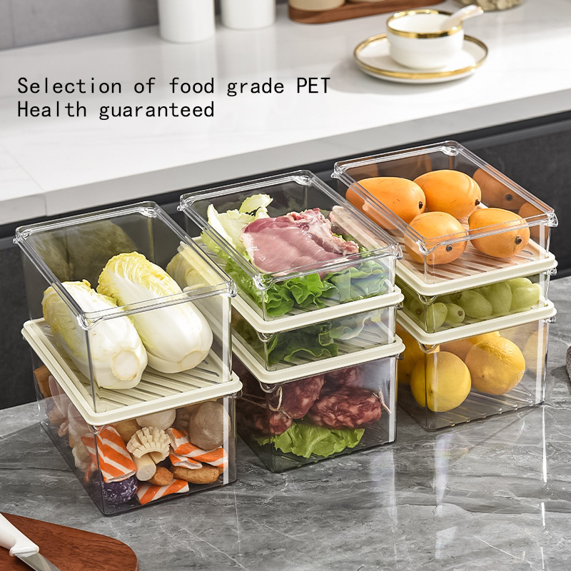 1pc Refrigerator Storage Box For Frozen Food, Sealed Preservation