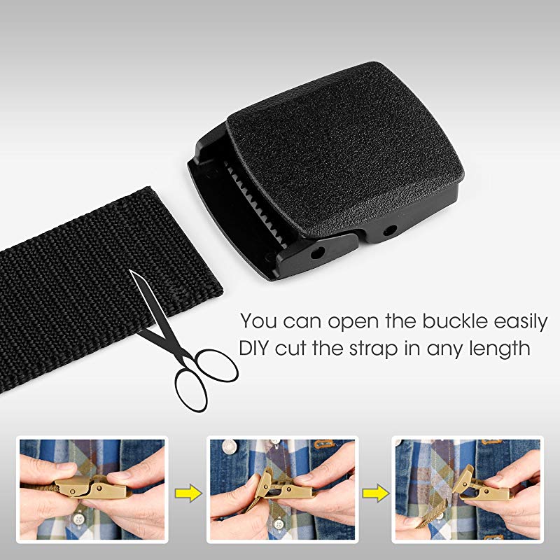 High Military Nylon Belt Adjustable Buckle for Outdoor Training