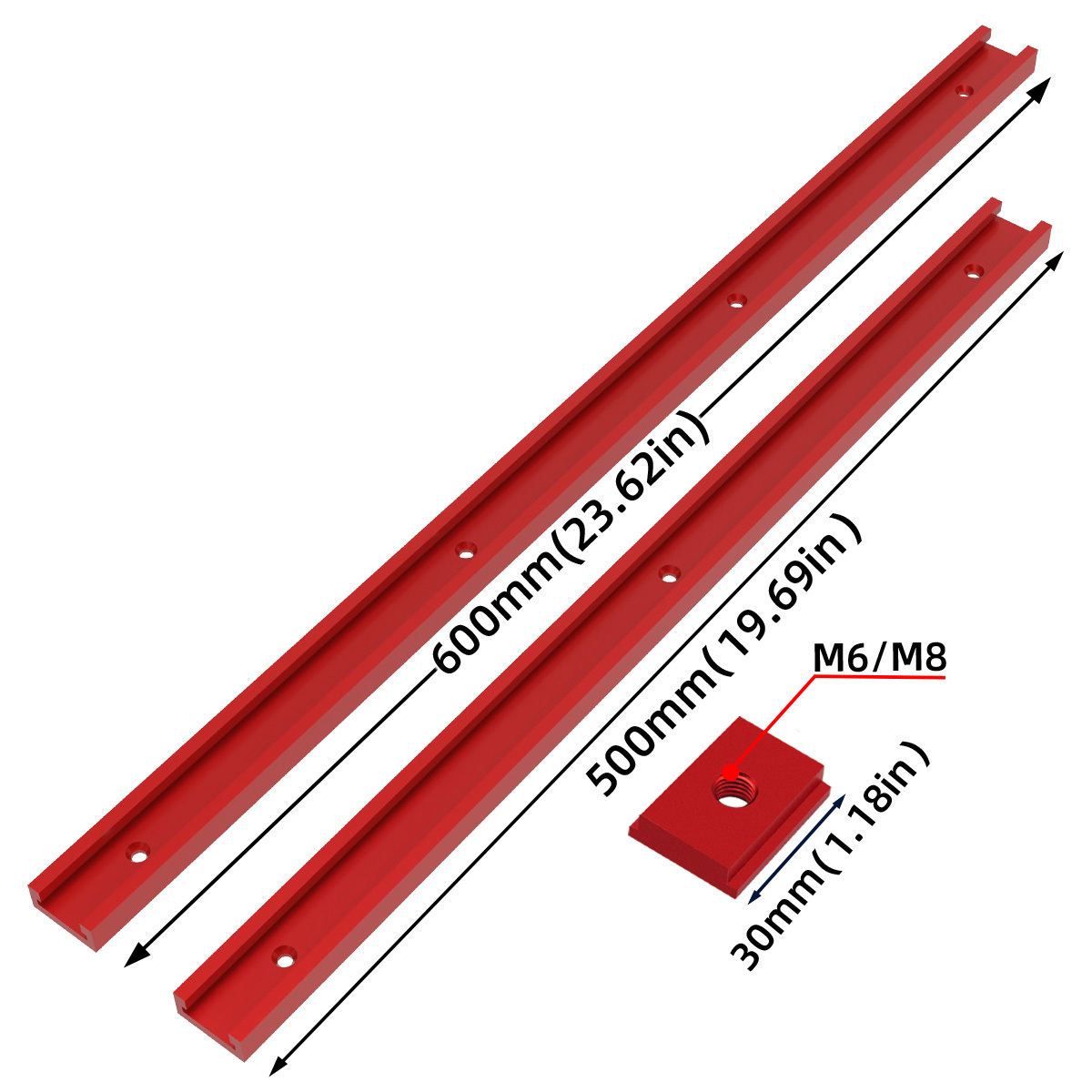 Aluminium Alloy T-track, Woodworking Chute Rail,, T-track T-slot Miter Track  Jig T Screw Fixture Slot Table Saw Router Table Diy Tools - Temu Ireland