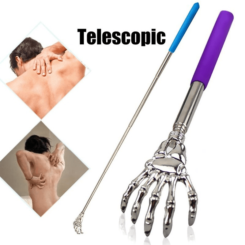 1pc portable retractable stainless scratcher scratching massager scratch back scratch maker details 1
