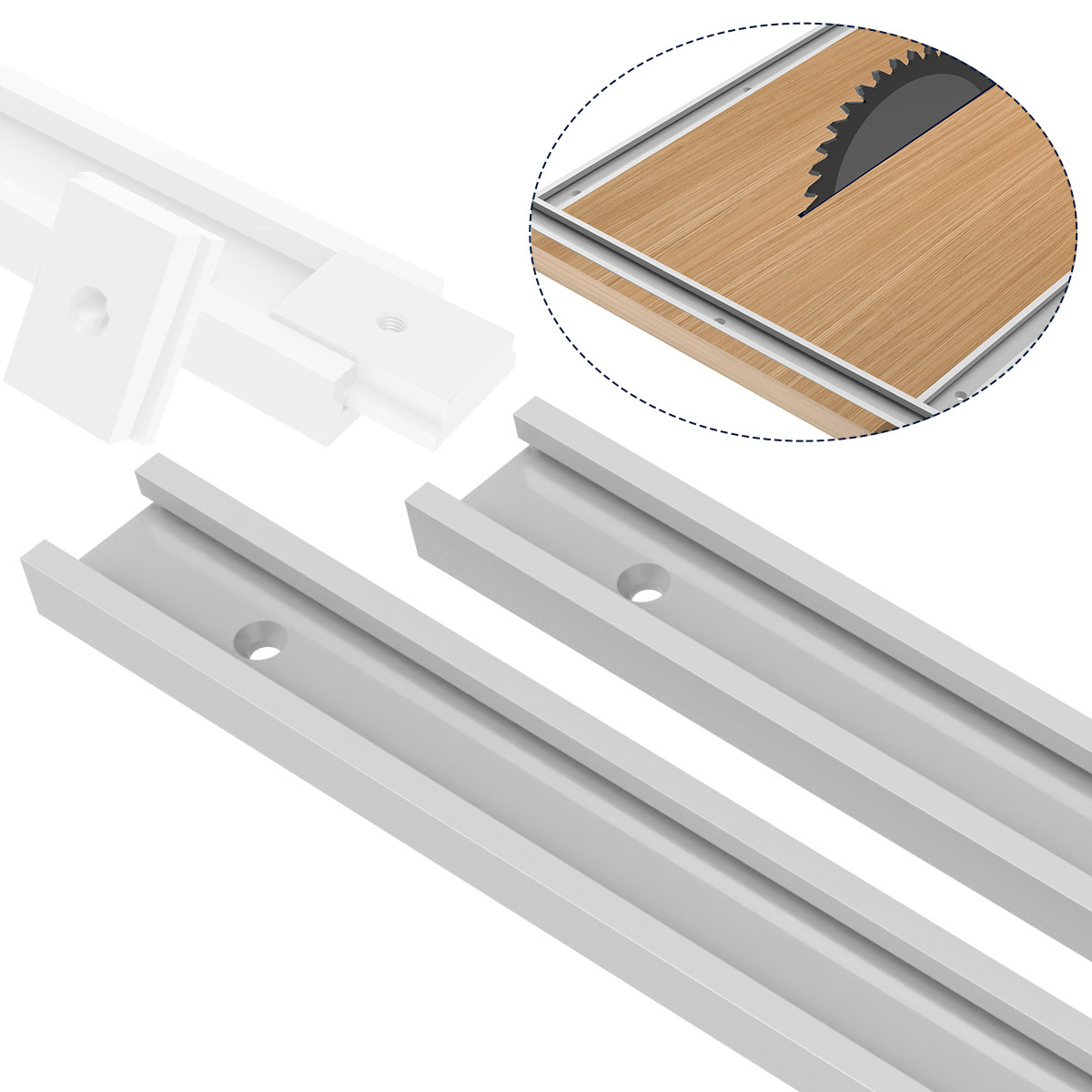 Rail à rainure en T, rail en T durable en alliage d'aluminium pour perceuse  à colonne pour établi pour outils de travail du bois - Cdiscount Bricolage
