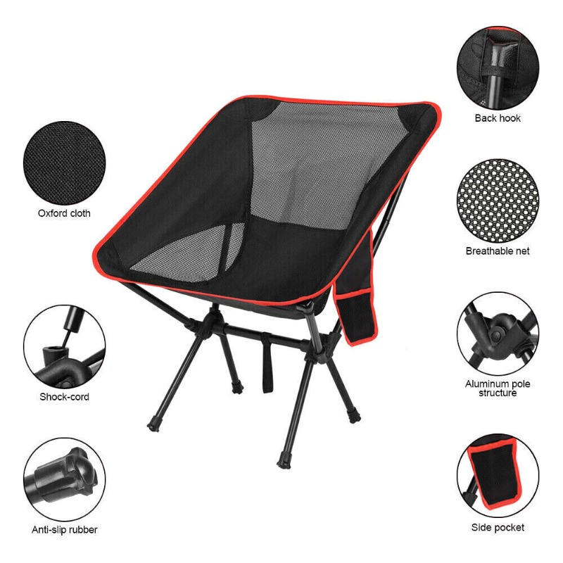 Foldable Fishing Chair, Camping Adjustable Fishing Kuwait