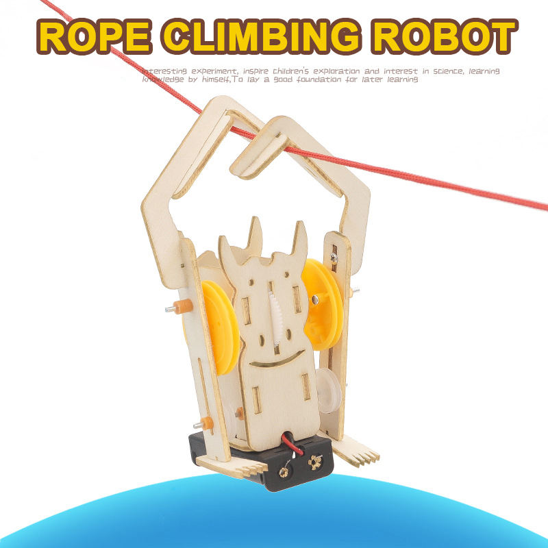 Diy Rope Climbing Robot Hand assembled Model Technology Small Production Experiment Primary School Students Material Package