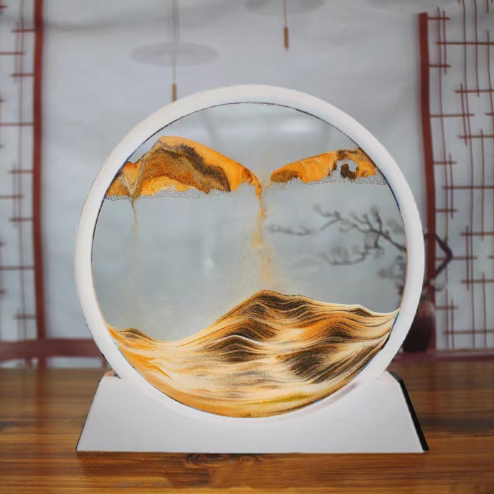 Moving Sand Art Picture Sandscapes in Motion Round Glass 3D Deep Sea Sand  Art for Adult Kid Large Desktop Art Toys - AliExpress
