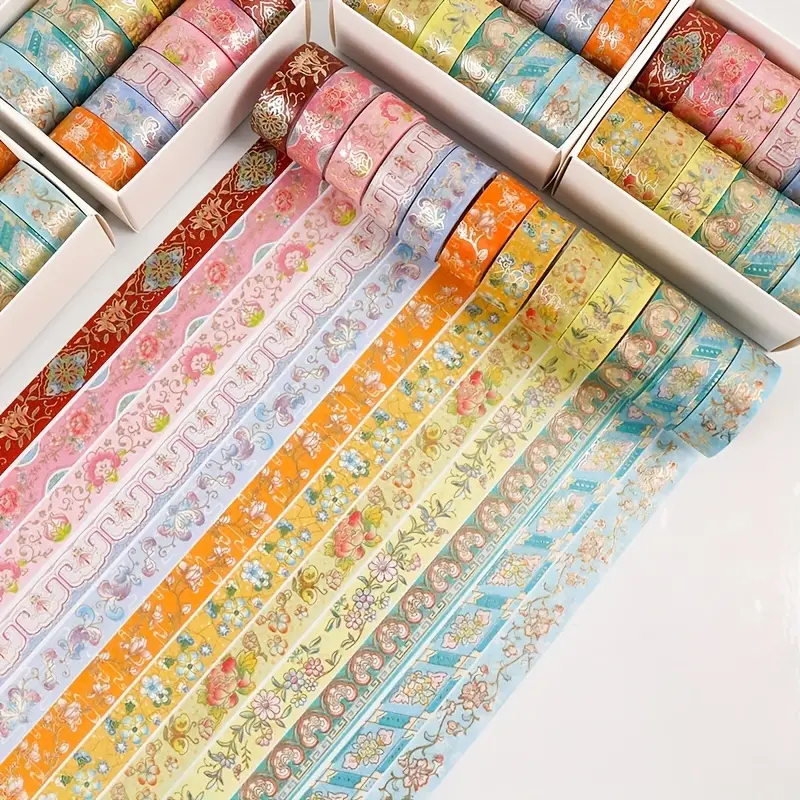 Paper Masking Washi Tape for Craft Decorations - Designer Tape For Various  Art & Craft Decorations (Set of 12 Tapes)