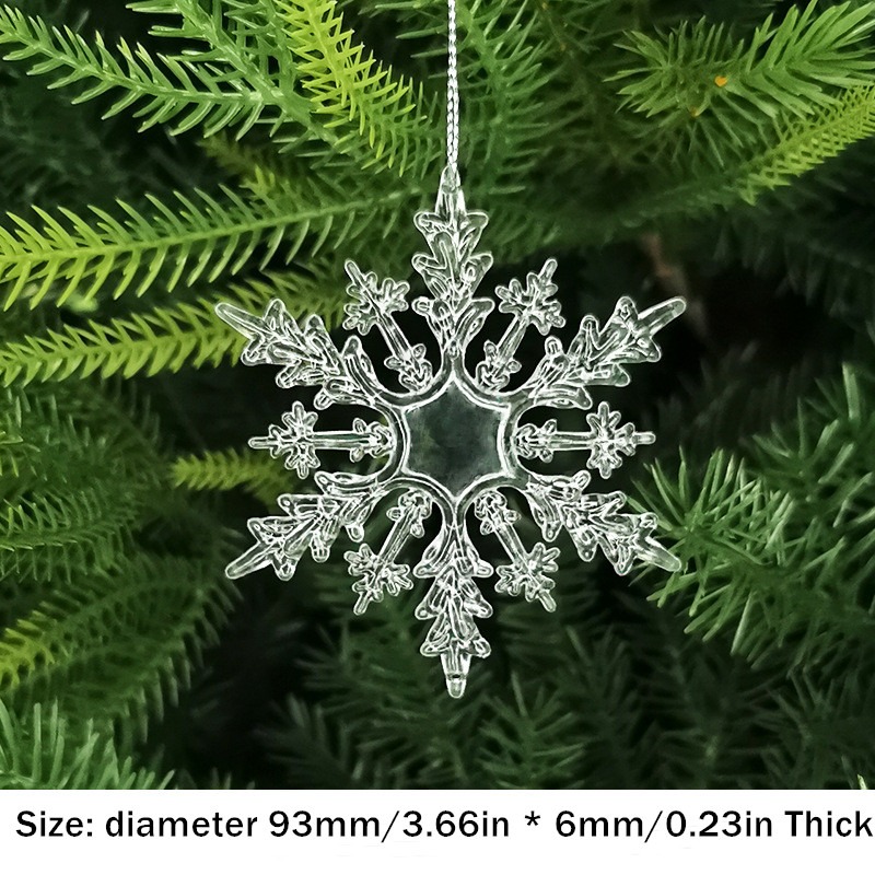 Gadpiparty 10 Packs Nativity Decor Snowflakes Ornaments Snowflake Pendant  Xmas Hanging Decors Christmas Pendants Hanging Snowflak Christmas Tree