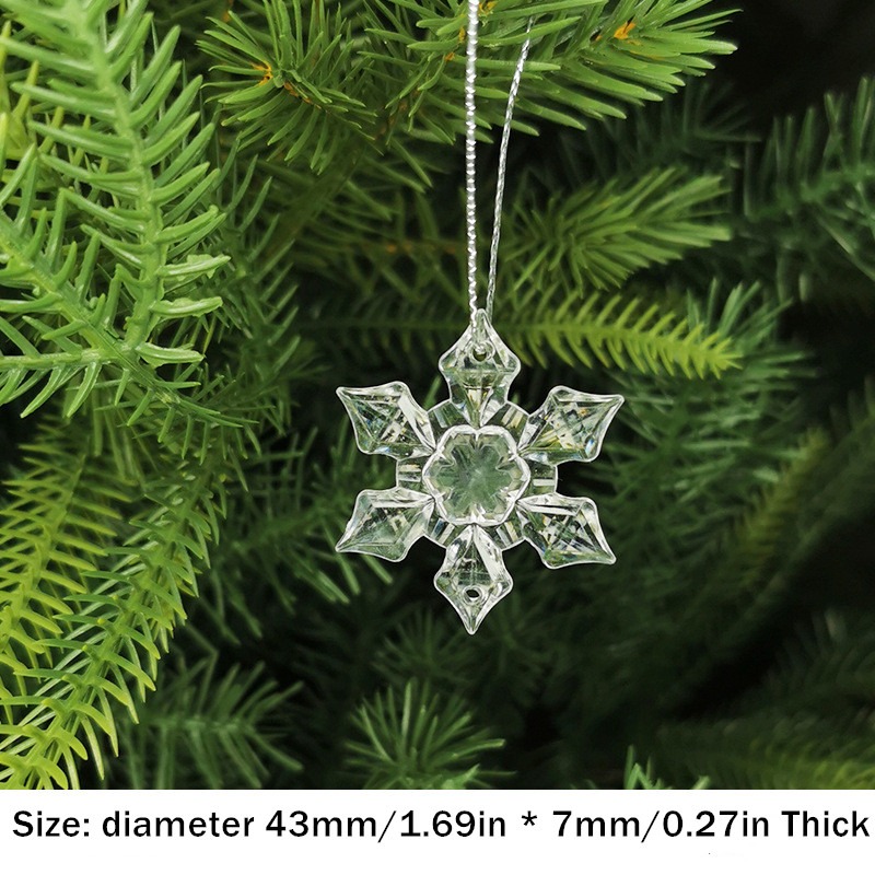 Plastic Silvery Snowflake Decorations Christmas Winter - Temu