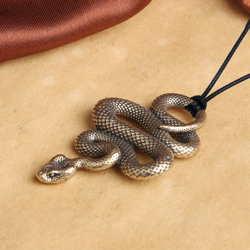 Snake Necklace CZ Snake Necklace Serpent Silver Snake Jewelry 