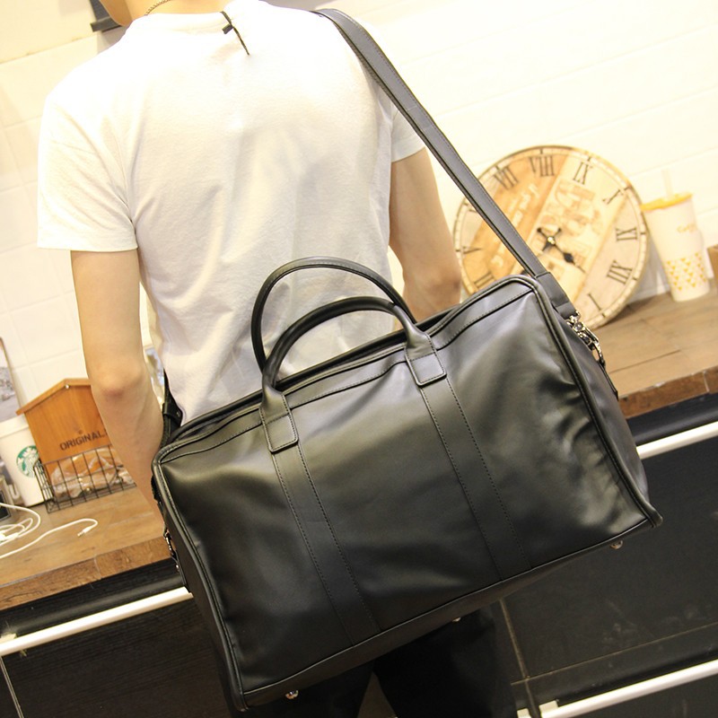 Xiao.p Fashion Men's High Quality Pu Leather Messenger Bag