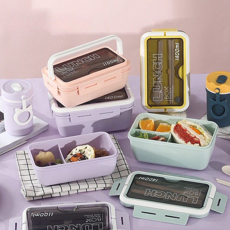 Lunch Box Japanese Simple Compartment Lunch Box Plastic - Temu