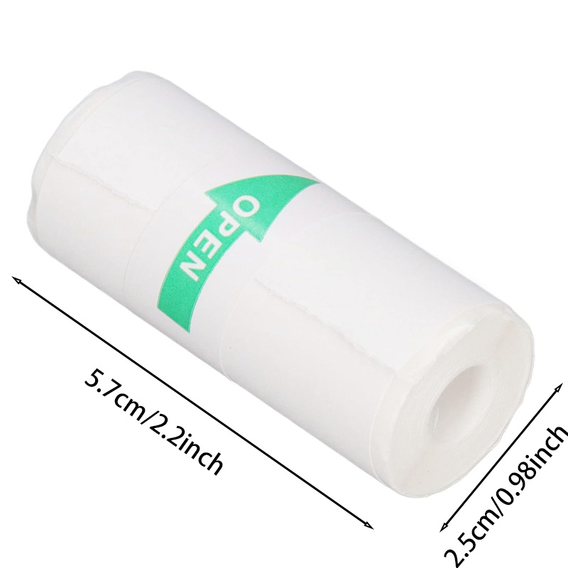 10Pcs Mini Printer Paper, 57 x 25 mm Self Adhesive Thermal Paper Printable  Sticker Paper for Pocket Thermal Printer