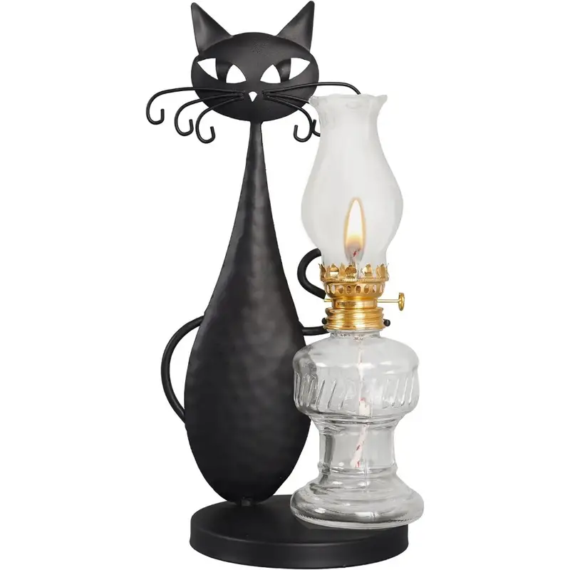 Cat+ 5 Fluid Ounce Oil Lamps For Indoor Use, Oil Lamp Wicks With Fire  Control Knob, Kerosene Lamp Oil Lamps / Lanterns, Hurricane Lamp With  Adjustable Fire Wick - Temu