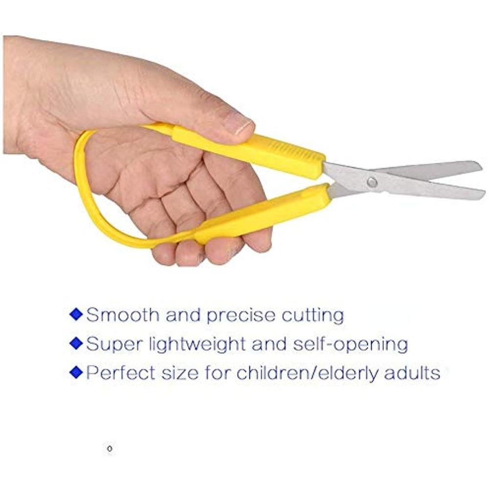 Special Supplies Loop Scissors for Teens And Adults 8 Inches (3-Pack)  Colorful Looped, Adaptive Design, Right and Lefty Support, Small, Easy-Open  Squeeze Handles, Supports Elderly and Special Needs : Arts, Crafts & Sewing  